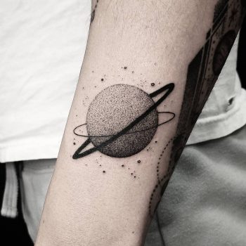 Cool planet by @thomasetattoos