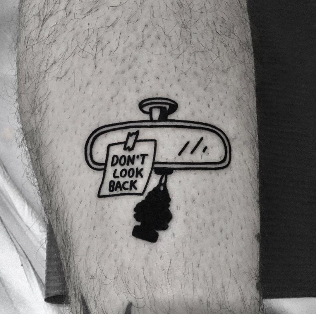 Don’t look back tattoo by @nancydestroyer
