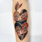 Don't waste my time tattoo by @rabtattoo