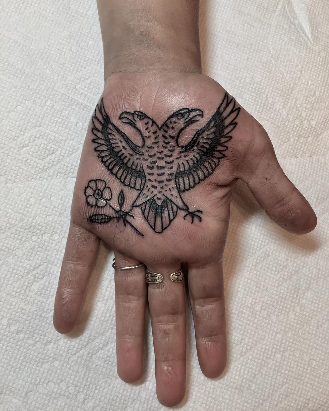 Double eagle by @justinoliviertattoo