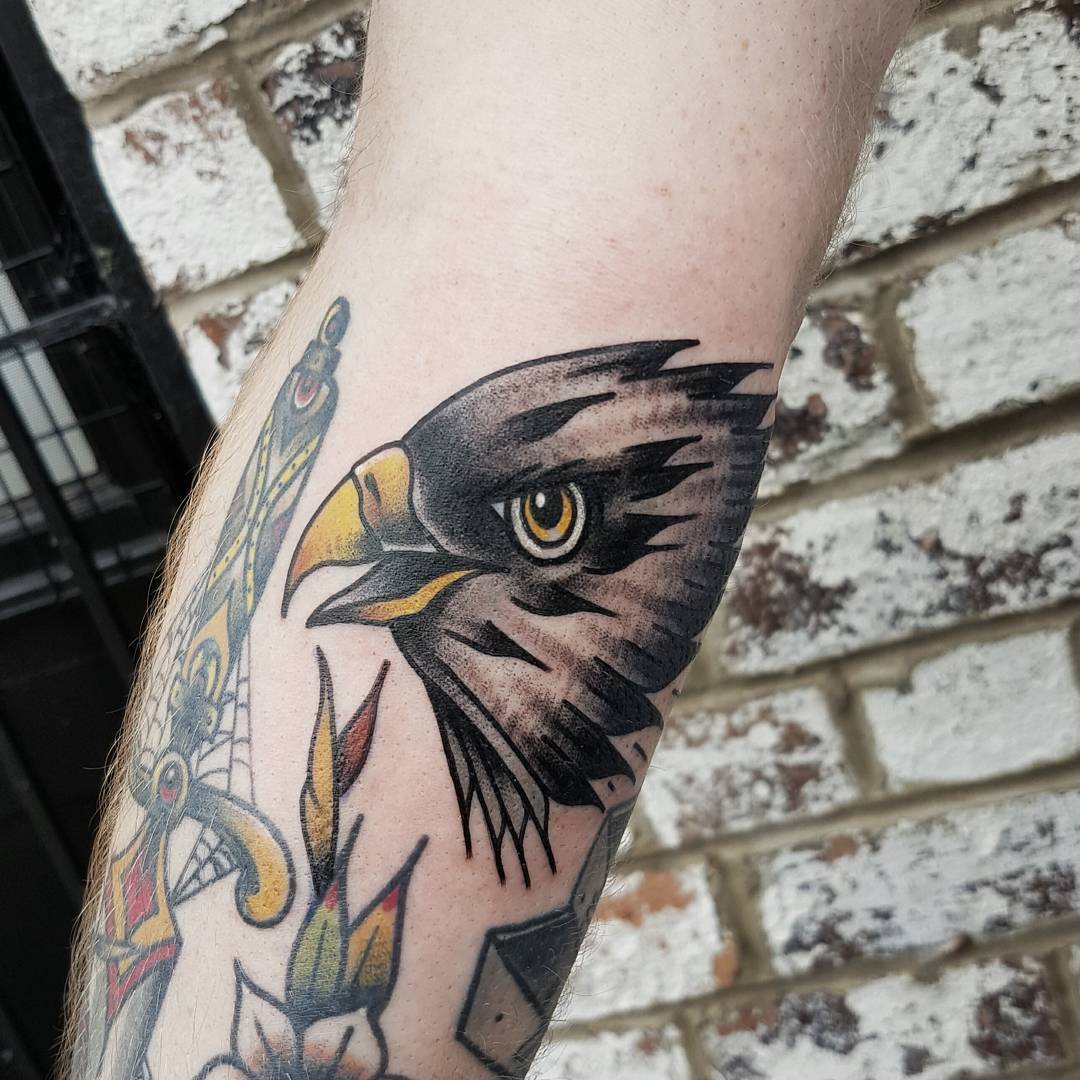 Eagle head by @rabtattoo