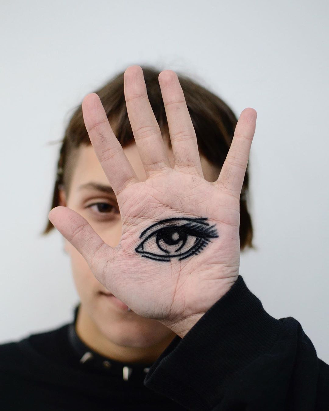Hand And Eye Tattoo