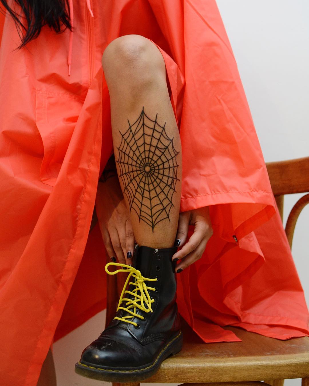 Freehand spider web by @tototatuer