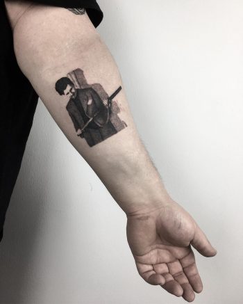 George Orwell tattoo by @sztuka_wojny