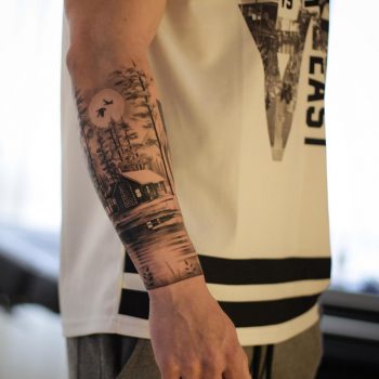 Home sweet home tattoo by @xavtattoo