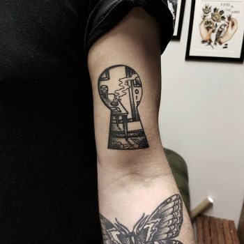 Keyhole scene by @rabtattoo