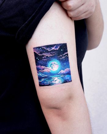Moon light by @tattooist_sigak