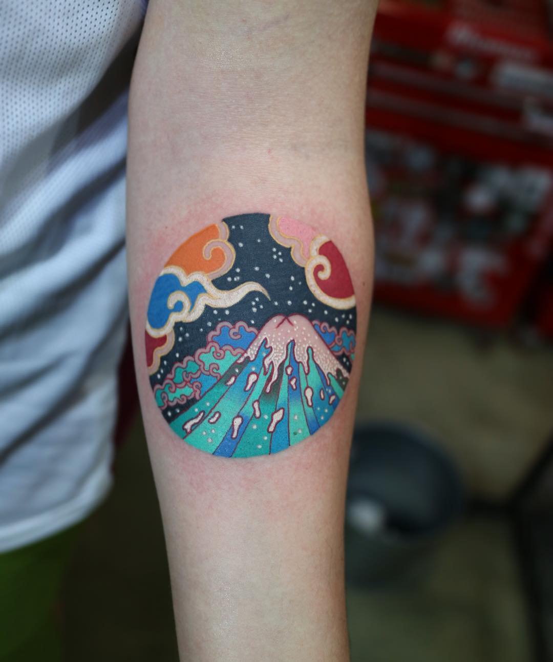 Mount Fuji tattoo by @pitta_kkm