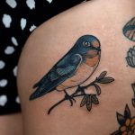 Pacific swallow tattoo by @sophiabaughan