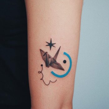 Paper crane by @takemymuse