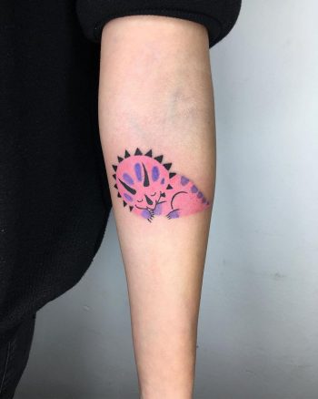 Pink dinosaur by @alexey_feism