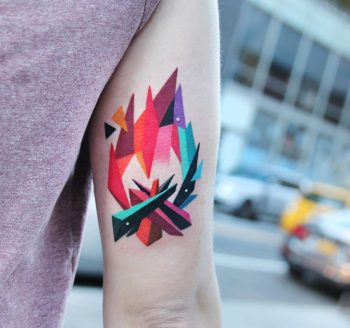 Polygonal campfire by @polyc_sj
