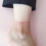 Simple ribbon on an ankle by @takemymuse