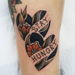 Stay hungry tattoo by @rabtattoo