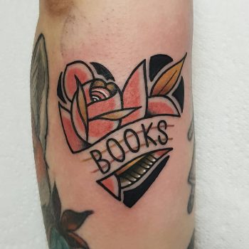 Tattoo for a reader by @rabtattoo