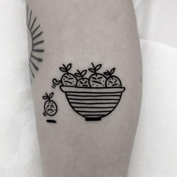 The annoying oranges tattoo by @nancydestroyer