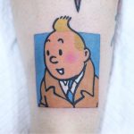 Tintin tattoo by @takemymuse