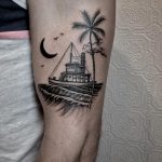 Tugboat tattoo by @justinoliviertattoo