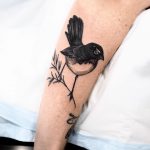 Wagtail tattoo by @sophiabaughan