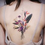Wildflower bouquet by @vane.tattoo_