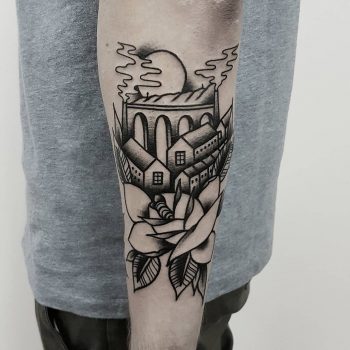 Yorkshire Rose by @rabtattoo