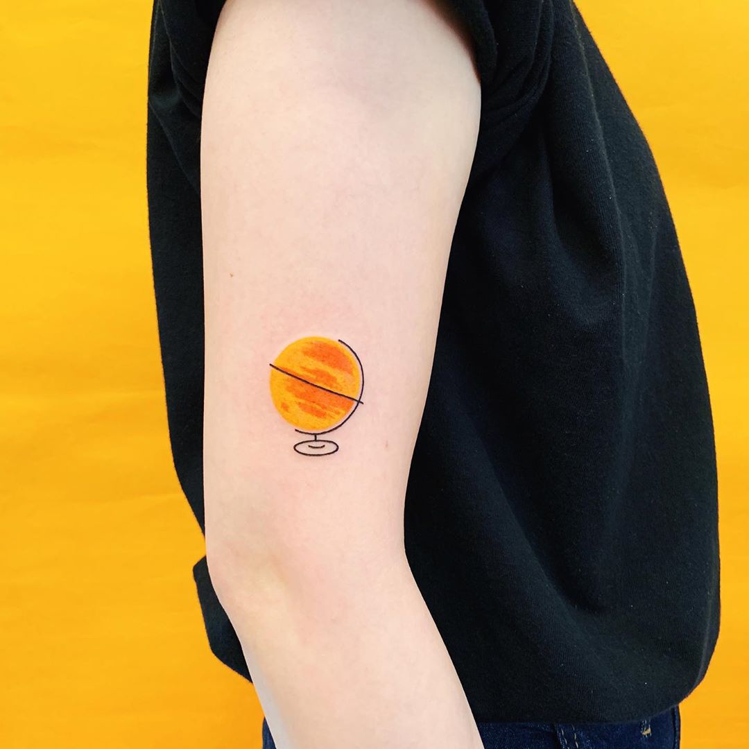 Coldplay Parachutes tattoo by @takemymuse