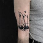Dutch ships tattoo by @straydogsociety