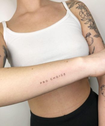 Pro choice tattoo by @joannamroman