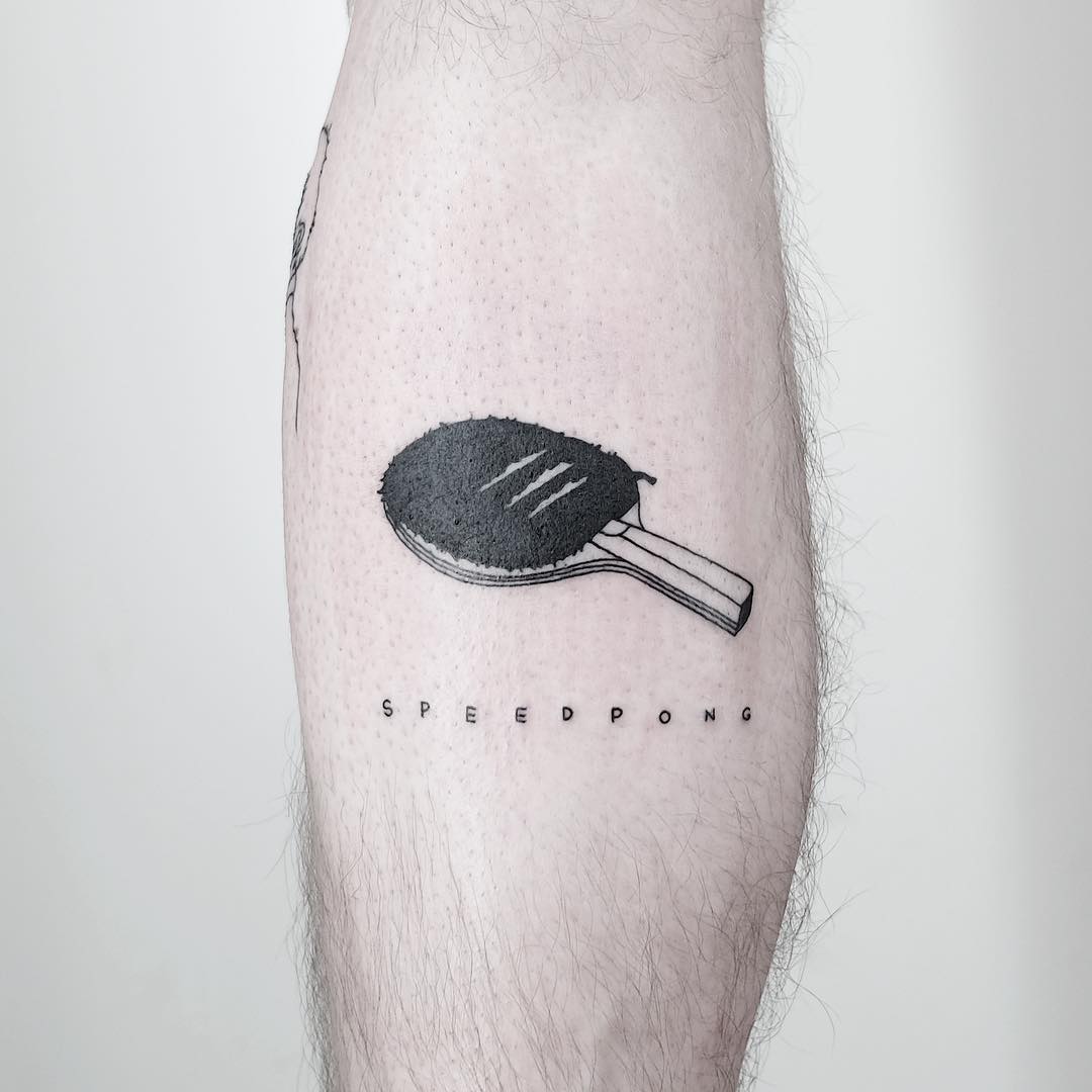 Speedpong tattoo by @mateutsa