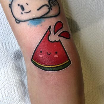 Super cute watermelon slice by @stickypop