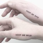 Keep me safe keep me wild tattoo by @joannamroman