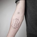 Bitcoin tattoo by @mateutsa