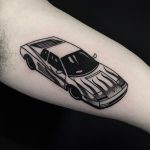 Ferrari Testarossa 1984 tattoo by @straydogsociety