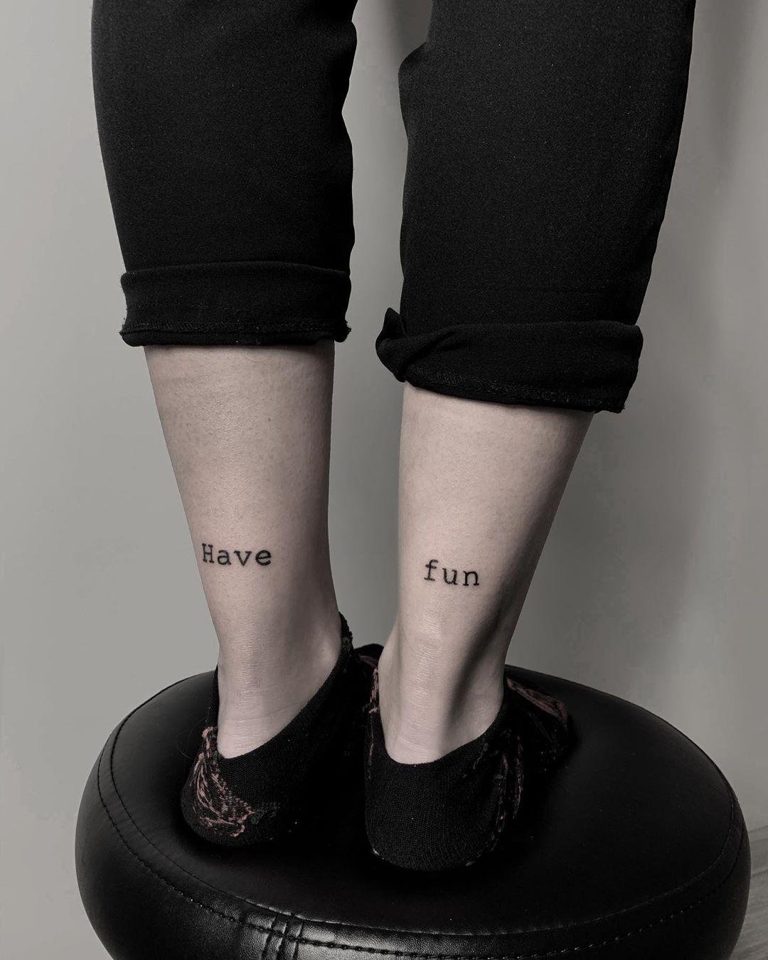 Have fun tattoo by @inksil
