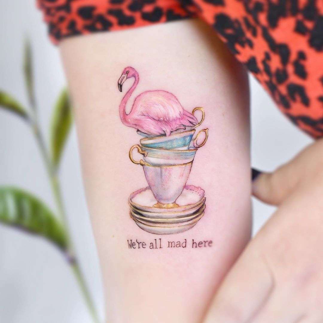 Alice in Wonderland ️Mad Tea Party by Edit Paints Tattoo