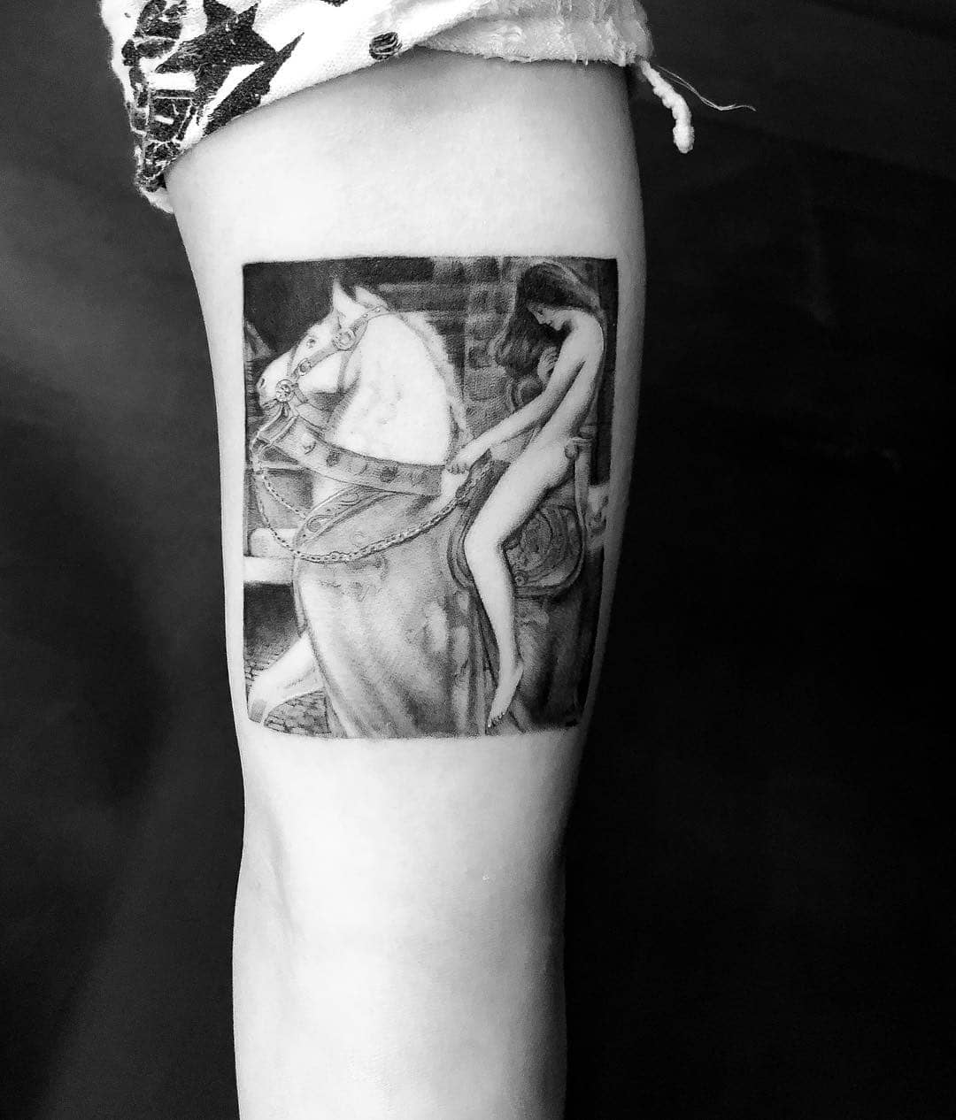 Girl on a horse by Edit Paints Tattoo
