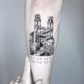 MC escher by Edit Paints Tattoo