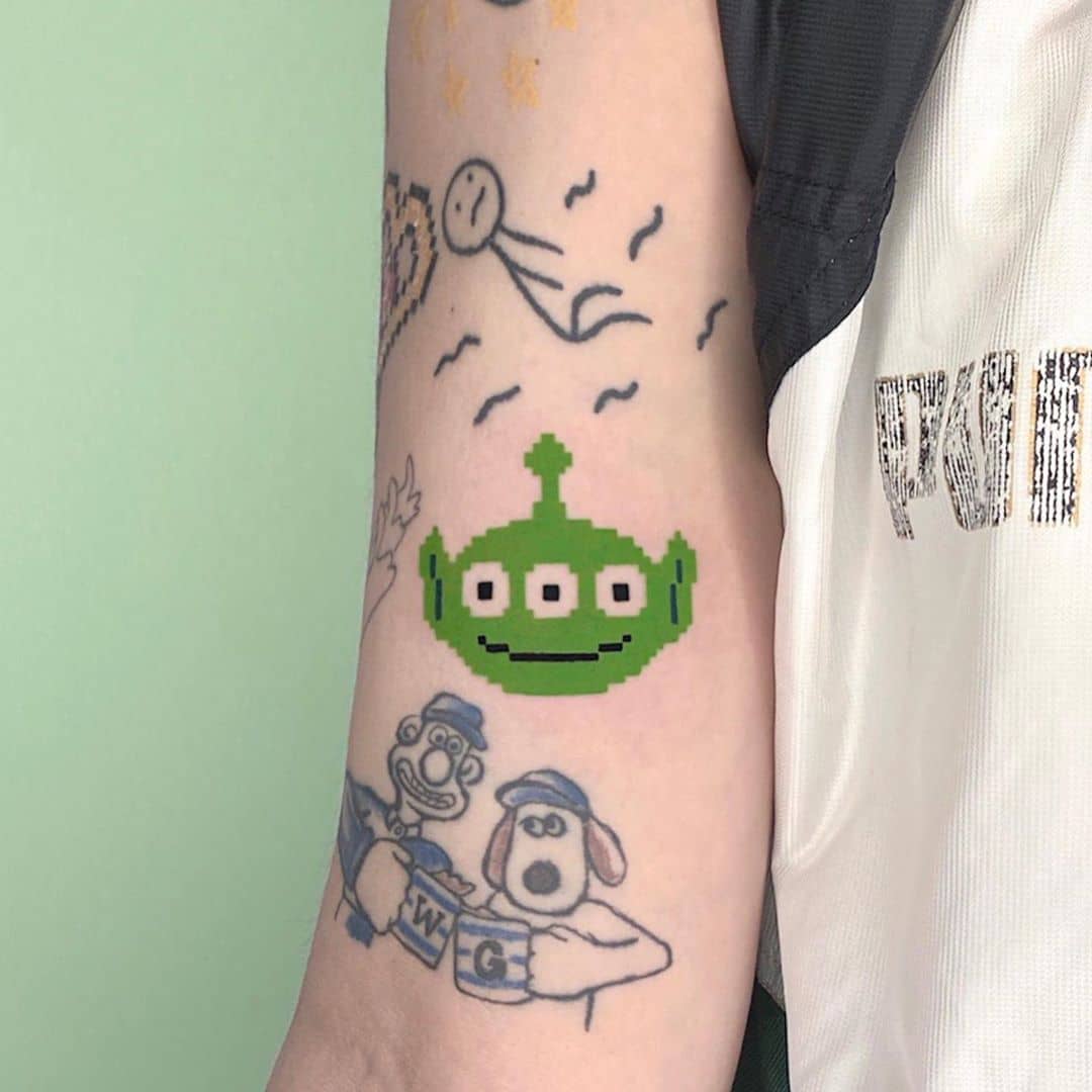 Toy Story Alien Tattoo by @88world.co.kr