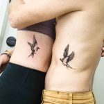 Matching Swallows by tattooist Ian Wong