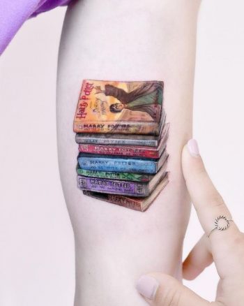 All Seven Books of Harry Potter ️by Edit Paints Tattoo