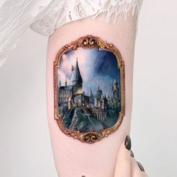 Hogwarts by Edit Paints Tattoo