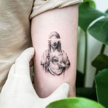 Jesus Christ by tattooist Ian Wong