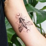 Moth by tattooist Ian Wong