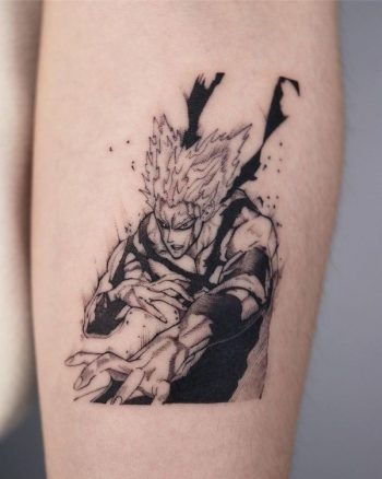 One-punch Man Tattoo by @sai_rgb
