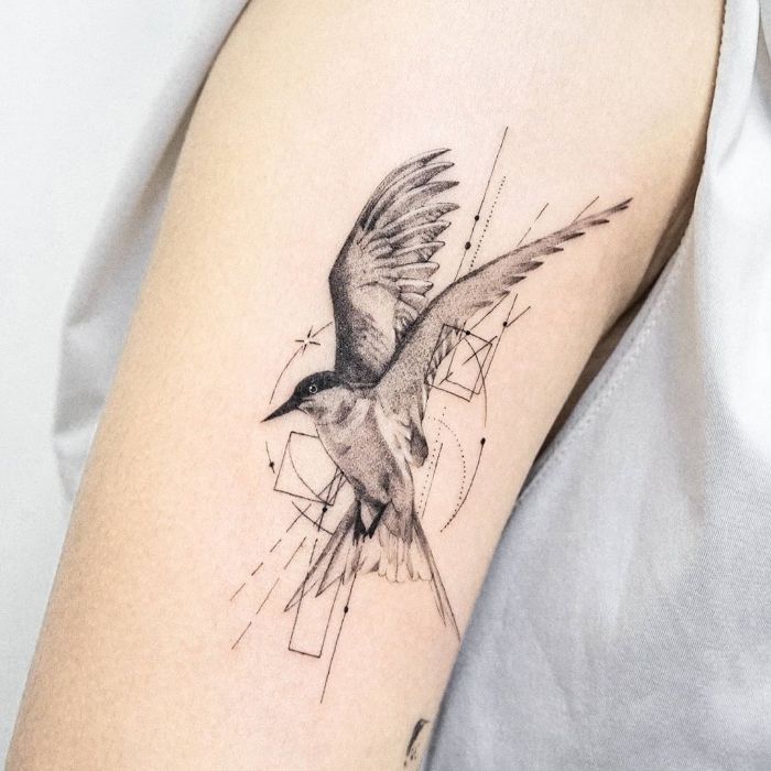 Arctic Tern Tattoo by tattooist Ian Wong