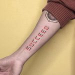 SUCCEED Tattoo by @88world.co.kr