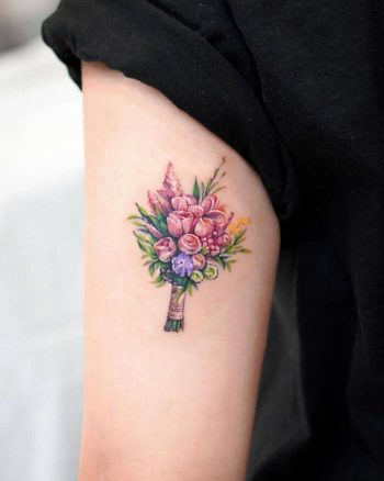 Bouquet by Tattooist Eden