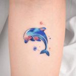 Cute Dolphin by Tattooist Eden