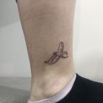 Banana On An Ankle By @lihitattoos