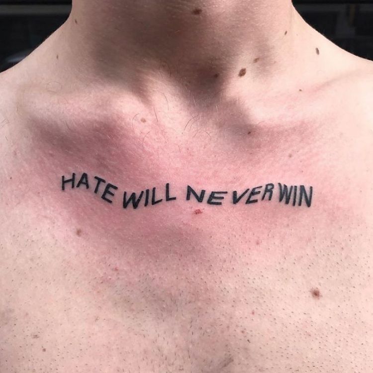 Hate Will Never Win Tattoo By @dsmt